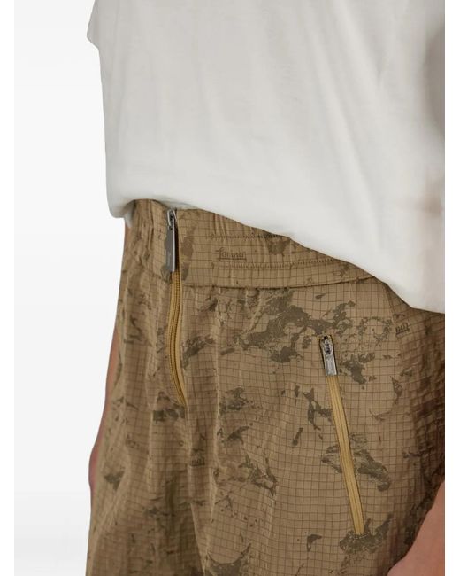 Laminar Green Jacquard Elasticated Shorts