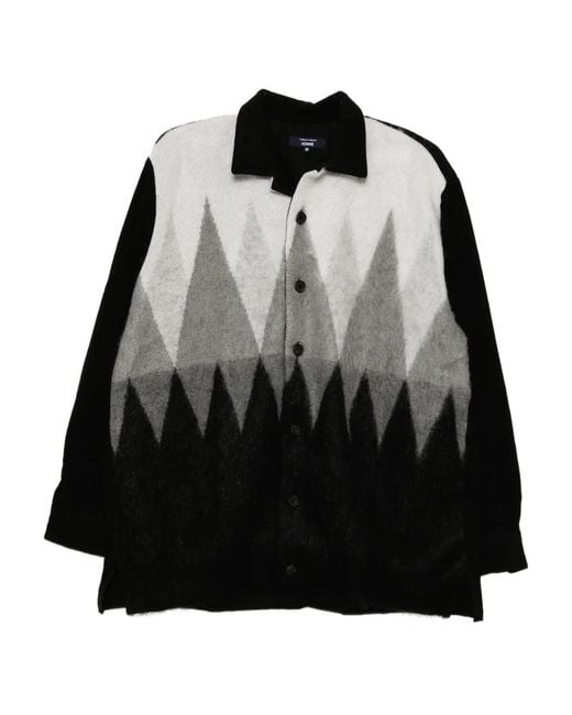 Comme des Garçons Black Panelled Shirt for men