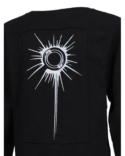 UNDER THE SIGN Black Wasteland Printed Patchwork T-Shirt for men