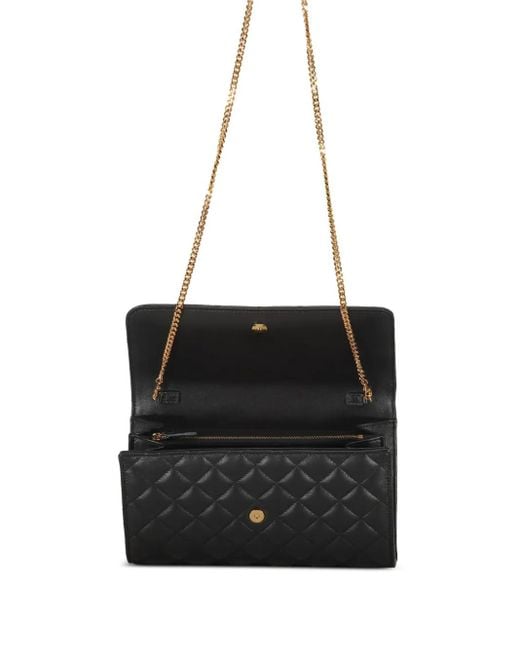 Versace Black Quilted Clutch Bag