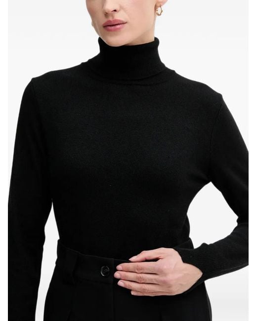Sisley Black Roll-Neck Sw