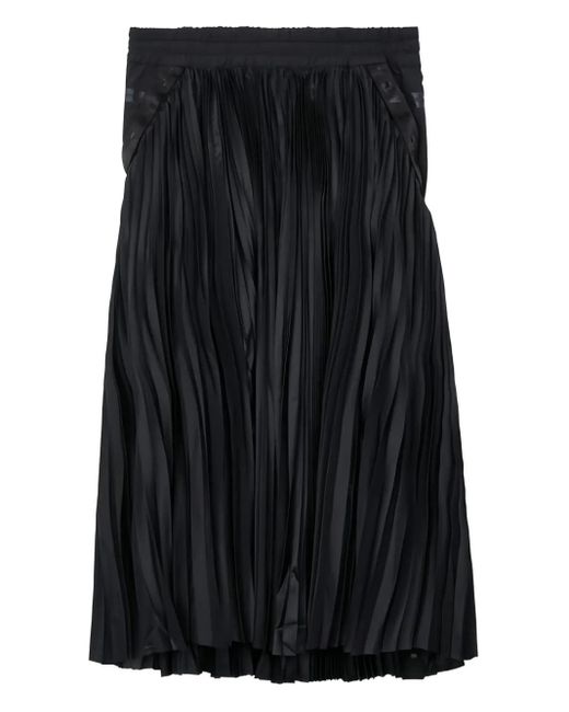 Nike Black X Sacai Pleated Midi Skirt