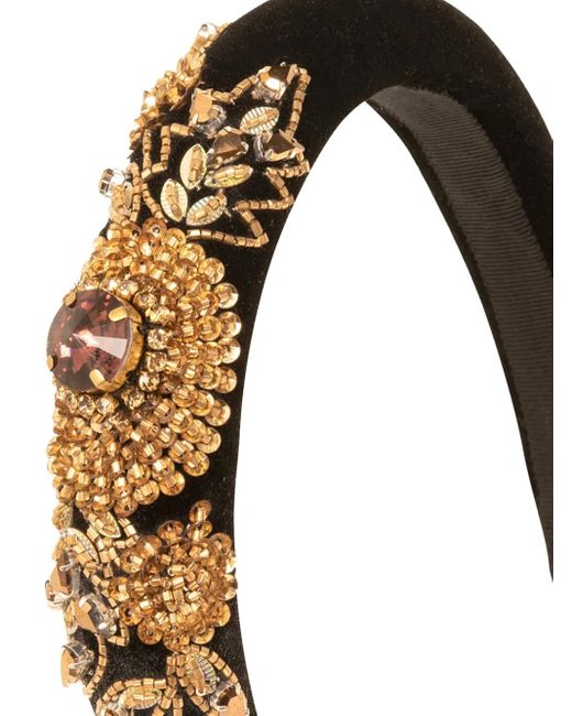 Jennifer Behr White Stefanya Beaded Headband