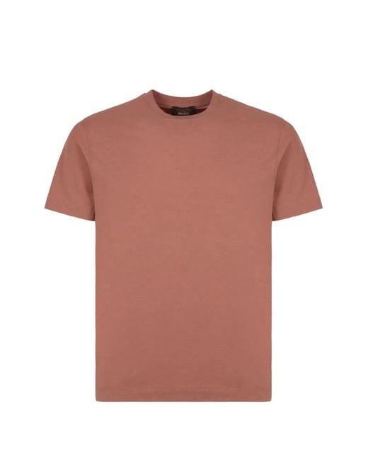 Slowear Pink Round Neck T-Shirt for men