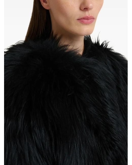 Marni Black Shearling Fluffy Jacket