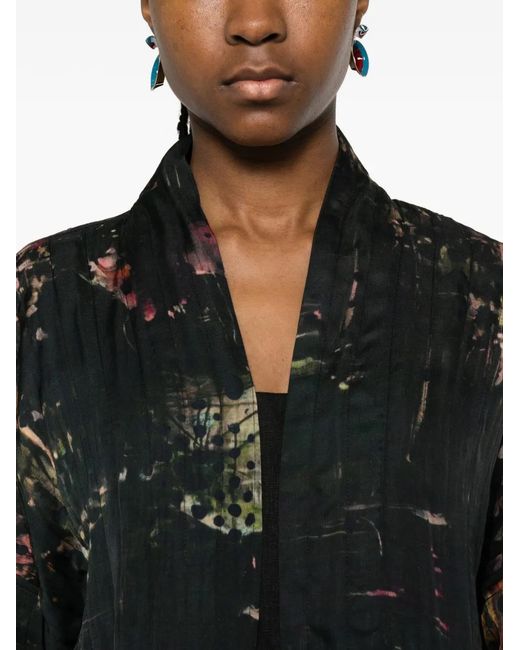 Raga Black Long-Sleeve Printed Jacket