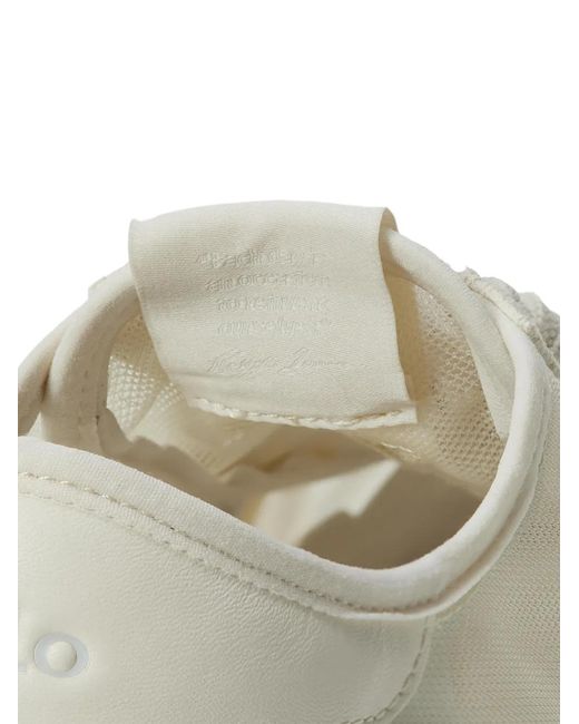 Polo Ralph Lauren White Train 89 Tonal Stripes Sneakers