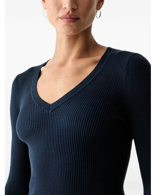 Guess Blue V-Neck T-Shirt