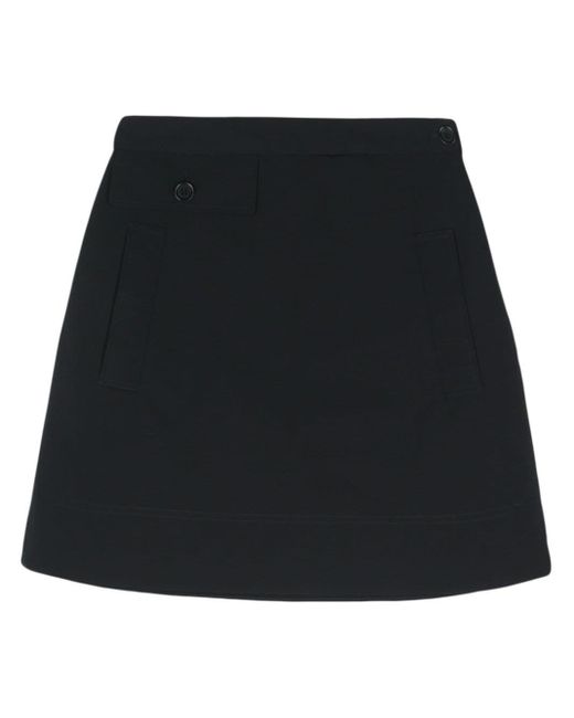 Aspesi Black Abigayle A-line Mini Skirt