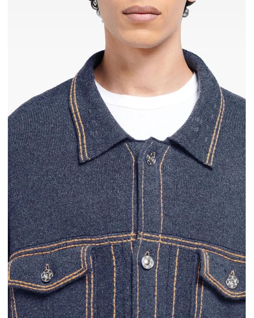 Barrie Blue Oversized Denim Jacket for men