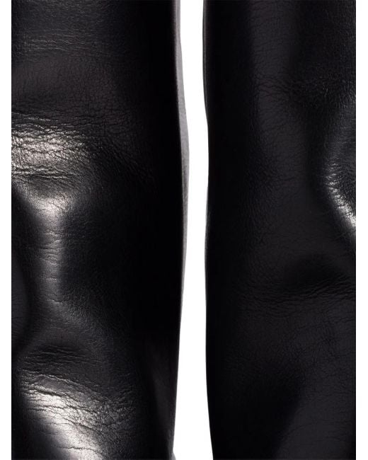 Miu Miu Black 75Mm Leather Boots