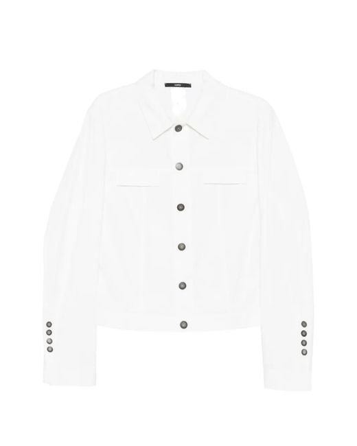 SAPIO White Cotton Shirt Jacket for men