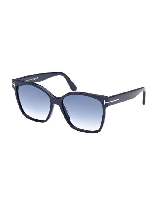 Tom Ford Blue Square-Frame Sunglasses