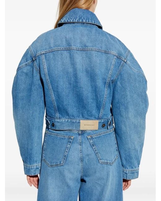 Givenchy パフスリーブ デニムジャケット Blue
