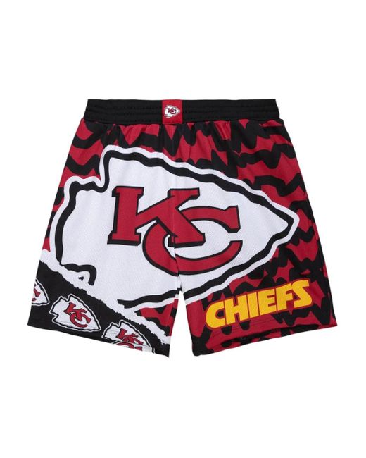 Mitchell & Ness Red Nfl Kansas City Chiefs Jumbotron 2.0 Shorts for men