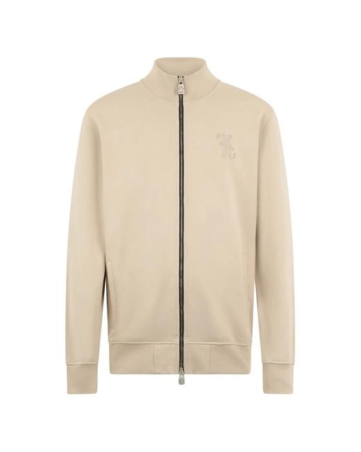 Billionaire Natural Embroidery-Detail Sweatshirt for men