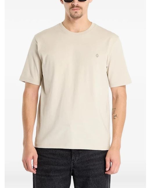 Samsøe & Samsøe White Logo-Detail T-Shirt for men