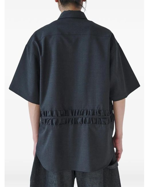 SAGE NATION Black Fossil Short-Sleeve Shirt