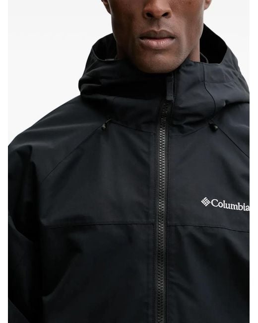 Giacca Da Sci Con Zip E Cappuccio di Columbia in Black da Uomo