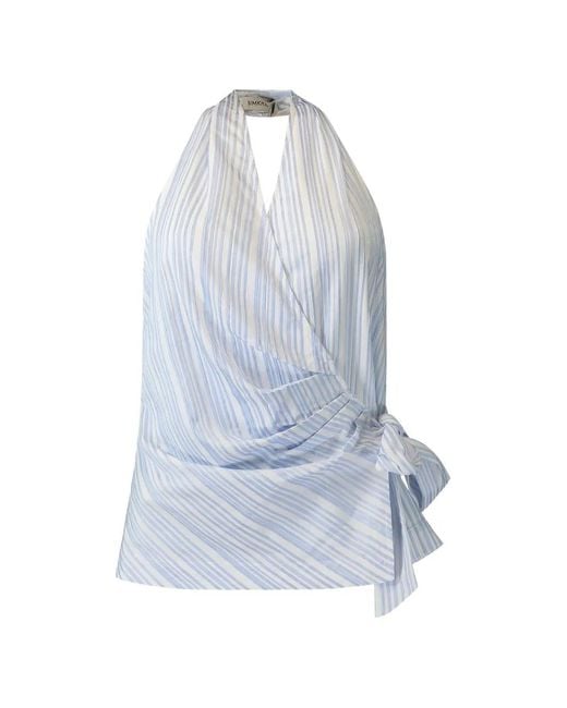 Top A Rayas Jonathan Simkhai de color Blue