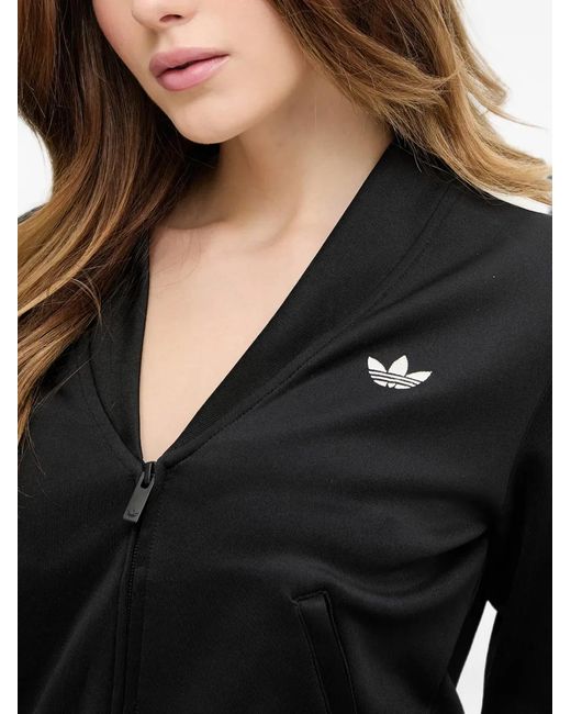 Adidas Black Superstar Side-Stripe Track Jacket