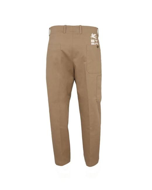 Etro Natural Tapered Trousers for men