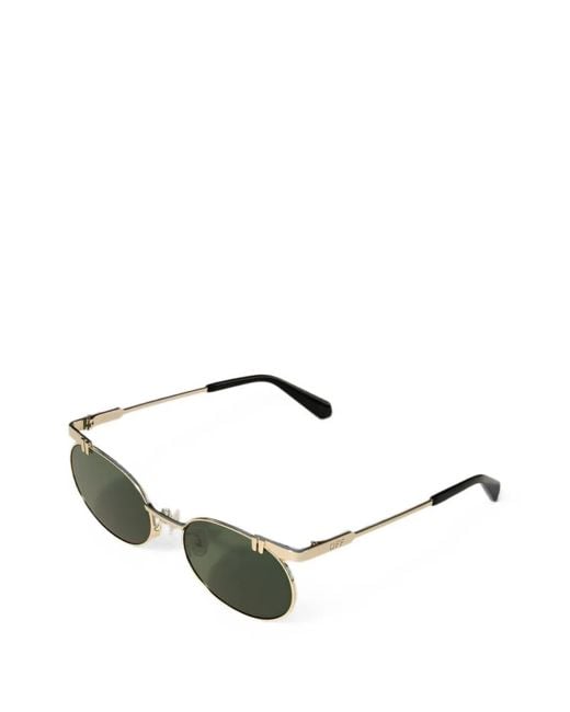 Off-White c/o Virgil Abloh Multicolor Oval-Frame Sunglasses