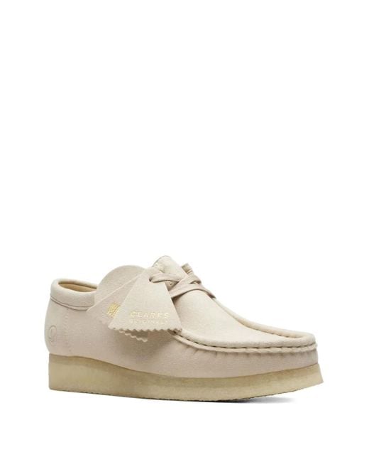 Clarks White Wallabee Derby Shoes