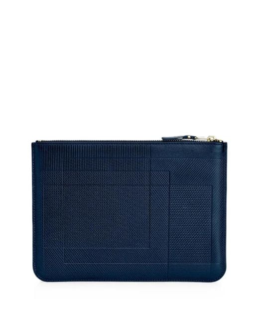 Comme des Garçons Blue Intersection Zip Pouch