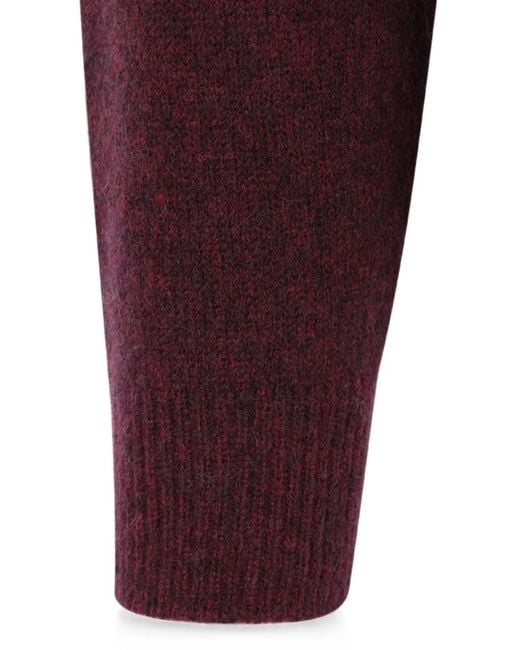 Roberto Collina Purple High-Neck Long-Sleeve Sweater for men