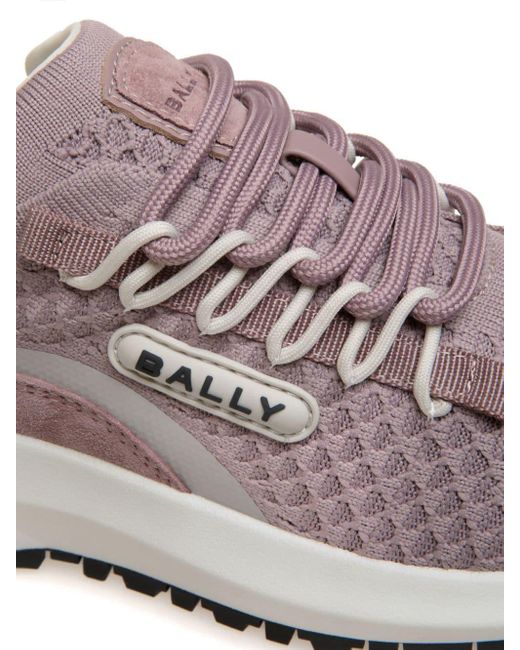 Bally Pink Daryel Mesh-panel Sneakers