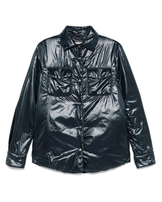 Herno パデッド シャツジャケット Blue