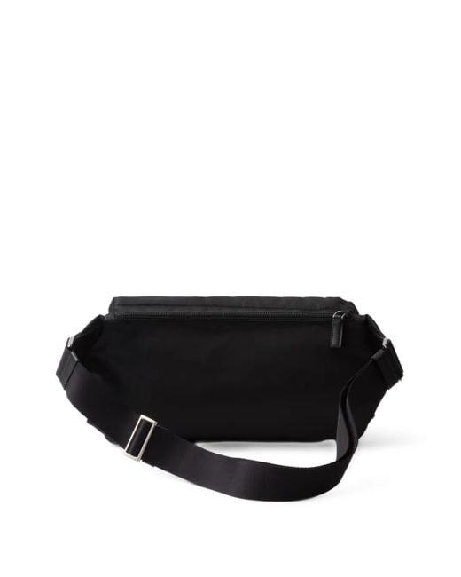 Prada Black Re-Nylon Multi-Pocket Belt Bag for men