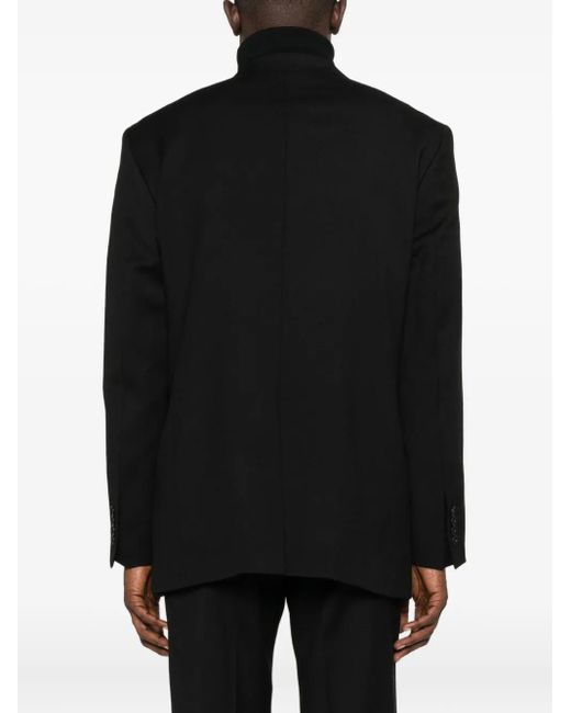 sunflower Black Single-Breasted Notched-Lapel Jacket for men