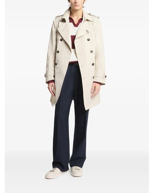 Fay Natural Belted Button Regular Trench Coat for men