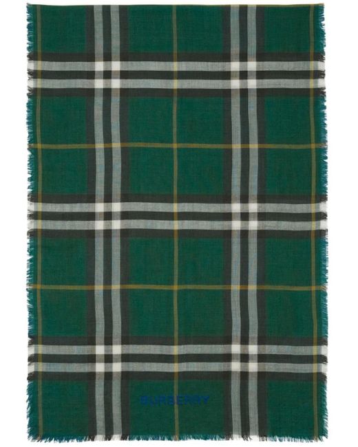 Burberry Vintage Check Sjaal in het Green