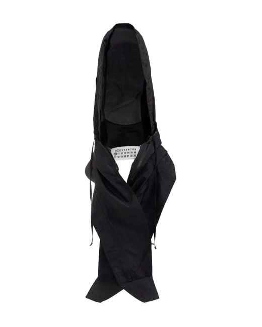 Maison Margiela ジップ フーデッドスカーフ Black