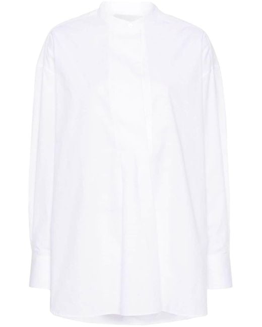 Blusa con pieghe di Studio Nicholson in White