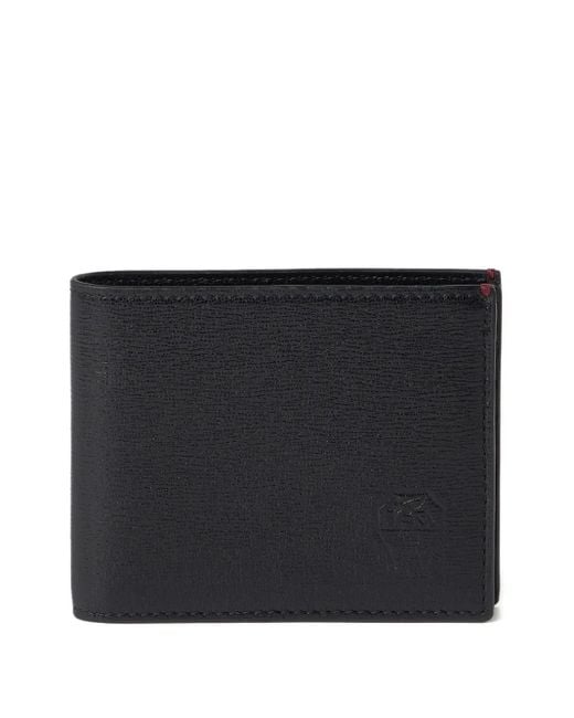 Brunello Cucinelli Black Leather Bi-Fold Wallet for men