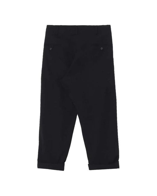 Y's Yohji Yamamoto Blue Pleated Wool Trousers for men