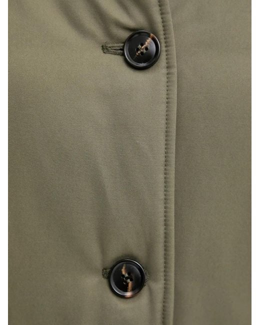 Benetton Green Button-Fastening Coat