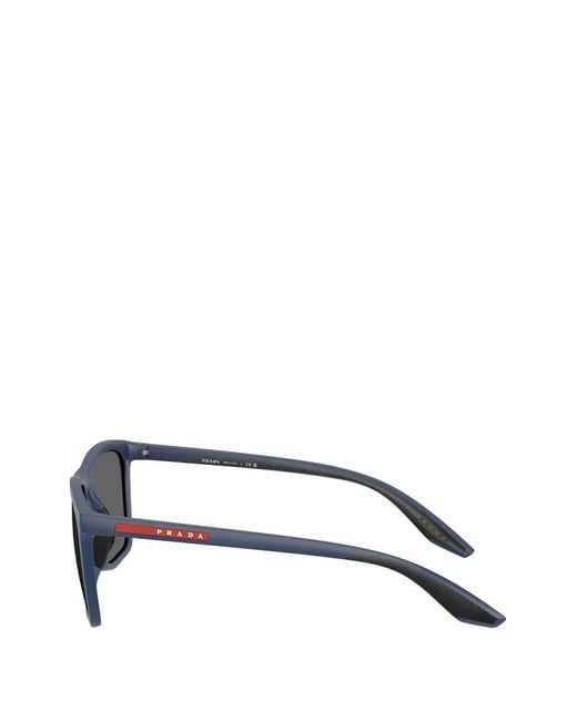 Prada Linea Rossa Gray Square-Frame Sunglasses for men