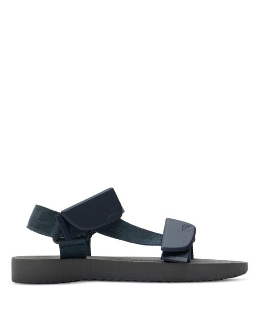 Burberry Blue Trek Touch-strap Sandals