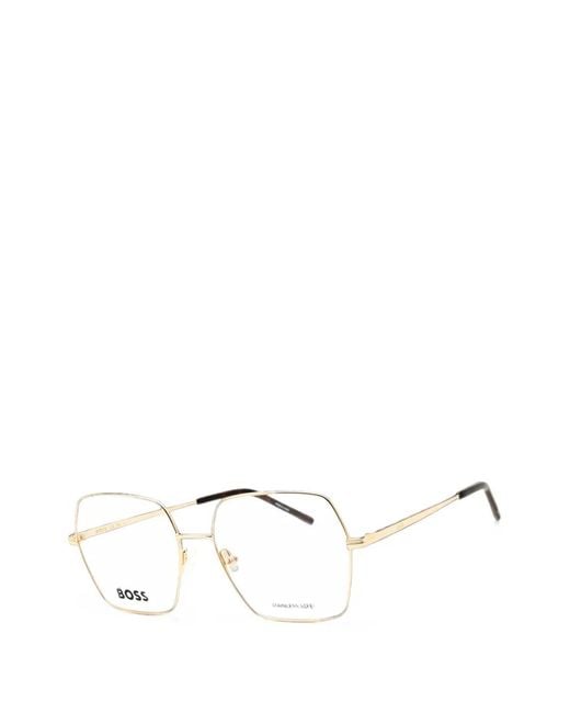 Boss Natural Geometric-Frame Glasses