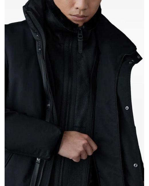 Mackage Blue Sullivan Hooded Coat for men