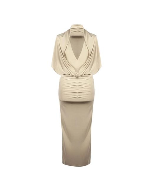 ANDAMANE White Annie Hooded Midi Dress