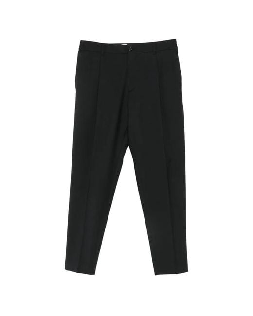 BE ABLE Black Pleated-Detail Trousers for men