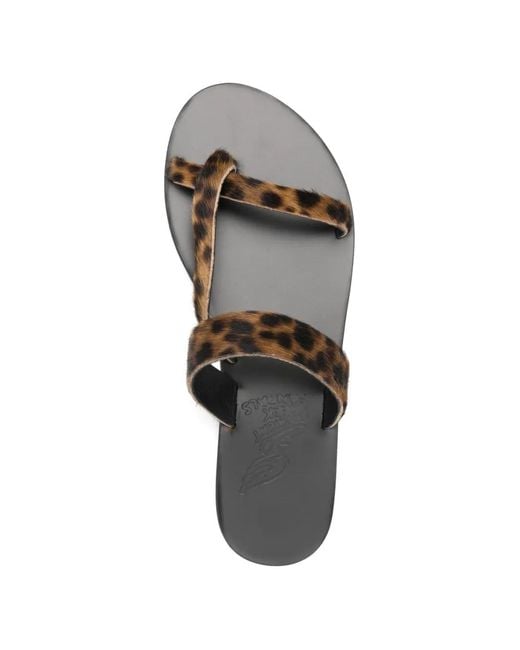 Ancient Greek Sandals White Strappy Lynx Sandals