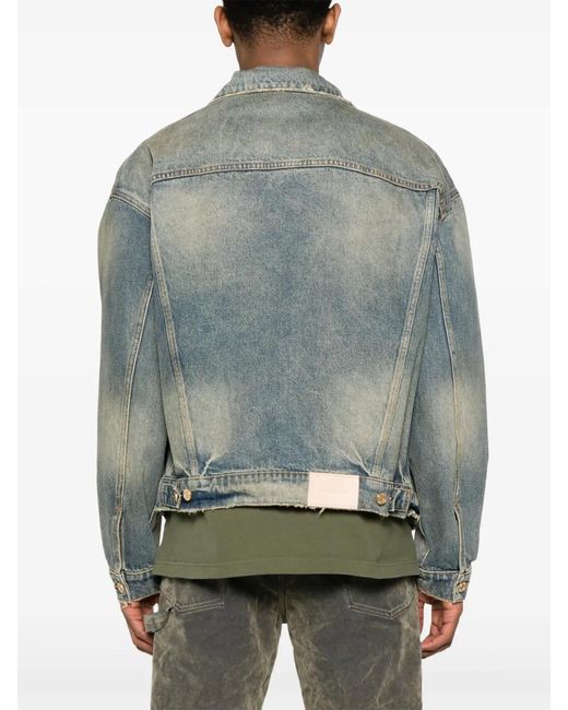 Purple Brand Gray Denim Jackets for men
