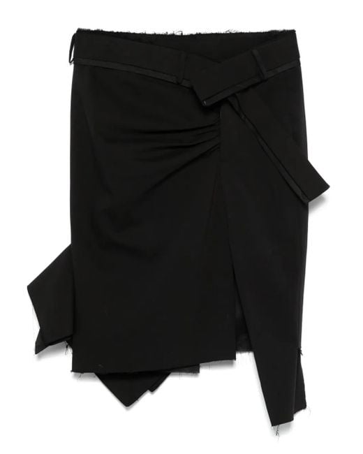 OTTOLINGER Asymmetric Mini Skirt Black